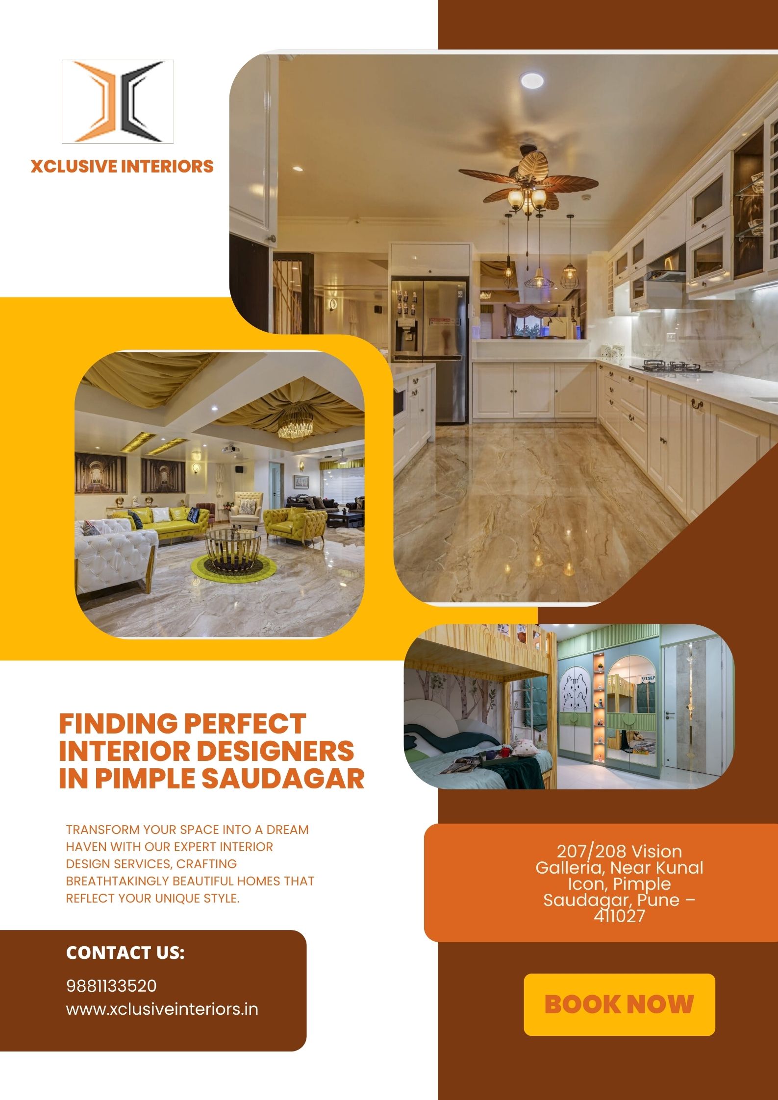 Finding Your Perfect Design Partner in Pimple Saudagar: A Guide by Xclusive Interiors